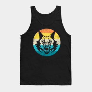 Lynx Vintage Retro Big Cat Wildcat Cats Tank Top